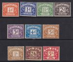D46-D55 St Edwards Crown Postage Due Set UNMOUNTED MINT(140)