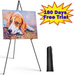 Easel Stand for Wedding -Foldable Portable 168cm High Display Easel Poster Stand