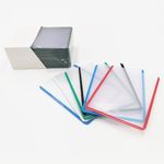 35pt Hard Plastic Sleeves with Colored Edges (25-Pack) - Double-Sided Laminated