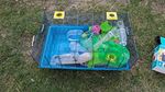 Savic Hamster/Gerbil Standard Cage Plastic Base Blue/Green Tubes Single 3267