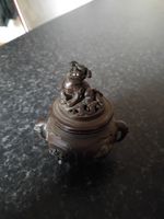 Vintage Bronze Censor, Incense Burner With Foo Dog. Very Good Condition.