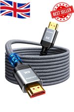 HDMI Cable 8K 2.1 Ultra High Speed 48Gbps UHD Gold PS4 PS5 XBOX Sky Virgin HDTV