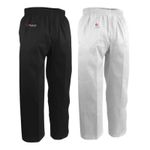 Karate Pants Adult White Black Martial Arts Trousers Training Pants