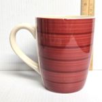 DOVER & YORK SWIRL RUST RED STONEWARE COFFEE MUG