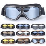Motorcycle Windproof Goggles Retro Vintage Motorbike Glasses Bike Sports Eyewear