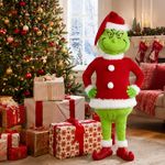 60CM Christmas Grinch Soft Plush Doll Stuffed Toy Teddy Kid Xmas Gift Decoration