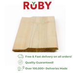 Treated Shiplap Cladding Board Premium Softwood Smooth Planed Redwood Timber