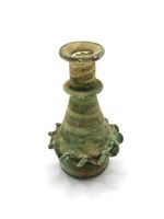 Antique Style Green Grand Tour Glass Bottle 55.7mm Tall 8.07g