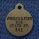 1890s Joseph & Fish Token Jewelry Repairing Jewish Merchant Chicago Illinois