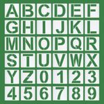 8 Inch Letter Stencils Number Stencils, Alphabet Templates Numbers Stencil 36pcs