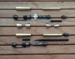 FOUNTAIN AND ROLLERBALL PENS GUN METAL PLATED WOODTURNING KITS WITH BUSHES