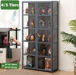 Acrylic Display Cabinet Collection Standing Display Case 130/161CM Double Door