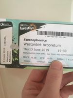 1 x Stereophonics Concert Tickets Westonbirt Arboretum 13th June