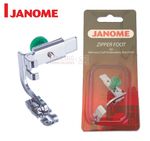 JANOME ADJUSTABLE ZIPPER / PIPING FOOT (SCREW ON)  200334002 - CAT C HIGH SHANK