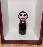 Handpainted wooden saw inspired jigsaw large peg doll one of a kind horror doll