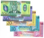 Samoa 5, 10, 20, 50, 100 tala FULL SET ND 2023 / 2025 Polymer UNC New