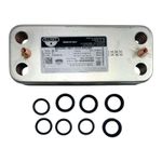 BERETTA RIELLO 20223517 12 PLATES SANITARY HEAT EXCHANGER REPLACEMENT FOR BOILER