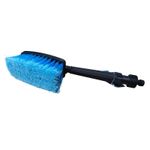 Car Wash Hose Brush Soft Bristle Flow Through Hose Connector Cleaning Brush