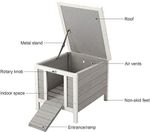 HIDE HOUSE FOR CAT / SMALL DOG PLAYPEN ENCLOSURE RUN RUNS CHICKEN CAT CAVE 