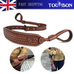 TOURBON Hunting Gun Sling No-drill Rifle Shotgun Carry Adjustable Strap Leather