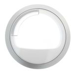 Bosch Tumble Dryer Door Assembly Complete Glass Frame Hinge Hook Silver & White