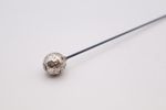 Antique Silver Ball Topped Hat Pin