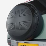 HAWKE UNION JACK STYLE Rear Wheel Cover Gloss Black fits DEFENDER 90 L663 MY20