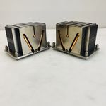 Set of 2 CPU LGA 4677 Heatsinks Copper Base Heatpipe Cooler Grade A
