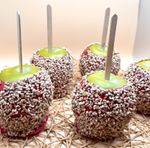 Fax Foods Faux Caramel Nut Apples Set of 5 Display Props