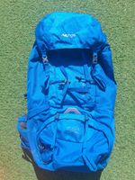 Vango Sherpa 60:70 Rucksack In Cobalt Blue with Rain Cover Excellent Condition