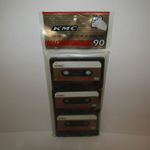 KMC 3 Pack 90-Minute Cassette Tapes New & Sealed K-Mart 4 1/2 Hours of Recording