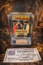 Original Goonies Fratellis Hideout Door Wood Relic In Case with COA
