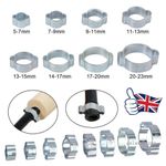 50x Double Ear Clamp Lemon O Clips Air Silicone Petrol Water Fuel Hose Pipe Clip