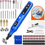 80Pcs Cordless Rotary Tool Kit Mini Electric Grinder Dremel W/ Variable Speed UK
