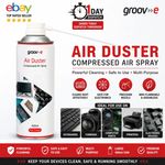 Groov-e Air Duster Can - Compressed Air Cleaner for PC Canned Air Spray Can | UK