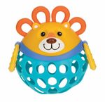 Nuby Activity Toy Silly Shaker Lion Blue 3 Months+  Teether Toys Baby
