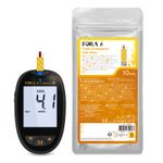 FORA 6 Total Cholesterol Test Kit | Home Cholesterol Monitor with 10 Test Strips