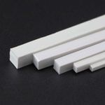 1x1mm -10x10mm ABS Square Bar Styrene Plastic Strips Rod Plasticard 250mm Length