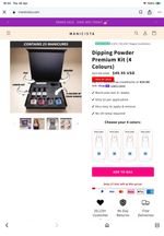 Manicista Dipping Powder Nail Kit 4 Colours 15g Blue Grey Red Pink 
