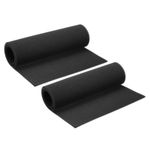 2Pack 39.3"x16"x1/4" Air Conditioner Filter Washable Foam Replacement Black