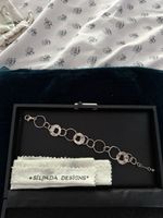 Silpada Sterling Silver Hammered Circles "Paper Chain" Linked Bracelet