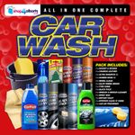 Car Washing Kit Valeting Complete Interior & Exterior Cleaning Wax Polish Sponge