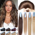 100% Real Remy Human Hair Extensions Tape In Super Glue Blonde White^200G/80Pc