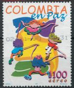 Colombia 1988 Peace: Children 1100p SG 2147 used *COMBINED POSTAGE*