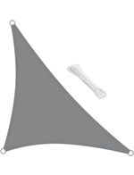 Woltu Sun Shade Sail PES 3m x 3m x 4.25m Right Angle Triangle Grey
