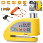 110dB Alarm Motorbike Disc Brake Lock Security for Motorcycle Moped Motocross