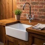 Small Ceramic Belfast Butler Kitchen Sink Ideal for Utility Room  Air B&B Studio