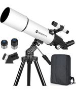 White Astronomical Telescope 80az 600mm  adults kids science 