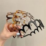 Sharks Tooth Zig Zag Hair Band Toothed Headband Band Sports Ladies Men UK
