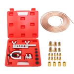 Brake Pipe Flaring Tool Set 7.62 mØ 4.75 mm Copper-Coated Alloy - 16 Fittings
